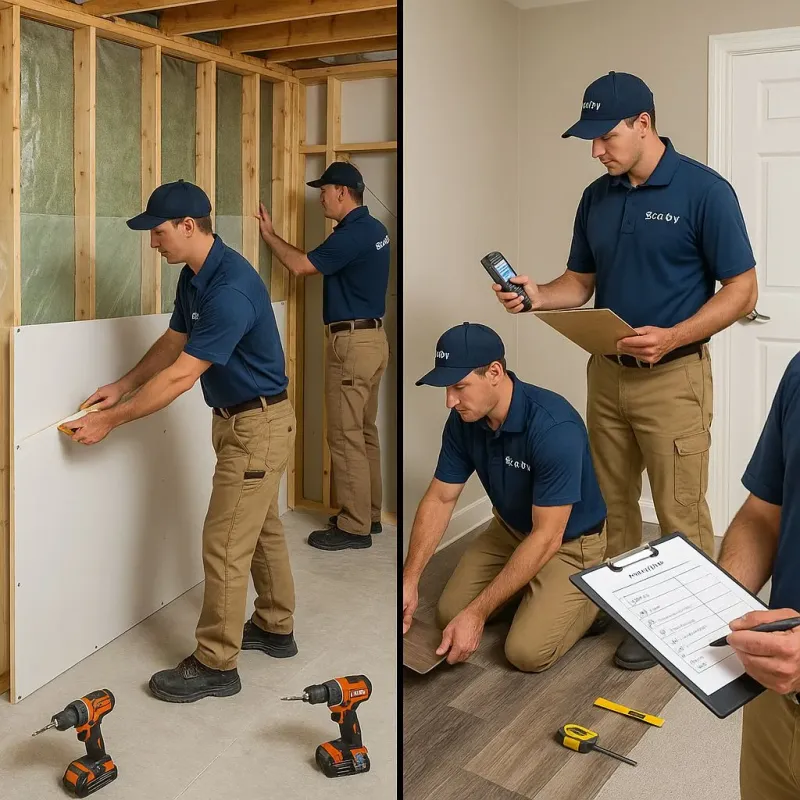 Repairs and Reconstruction process in La Vista, NE